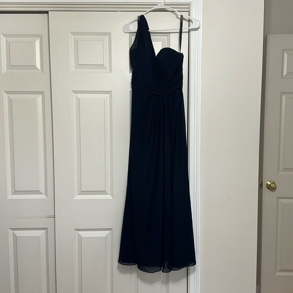 Bill levkoff navy bridesmaids dress, size 6